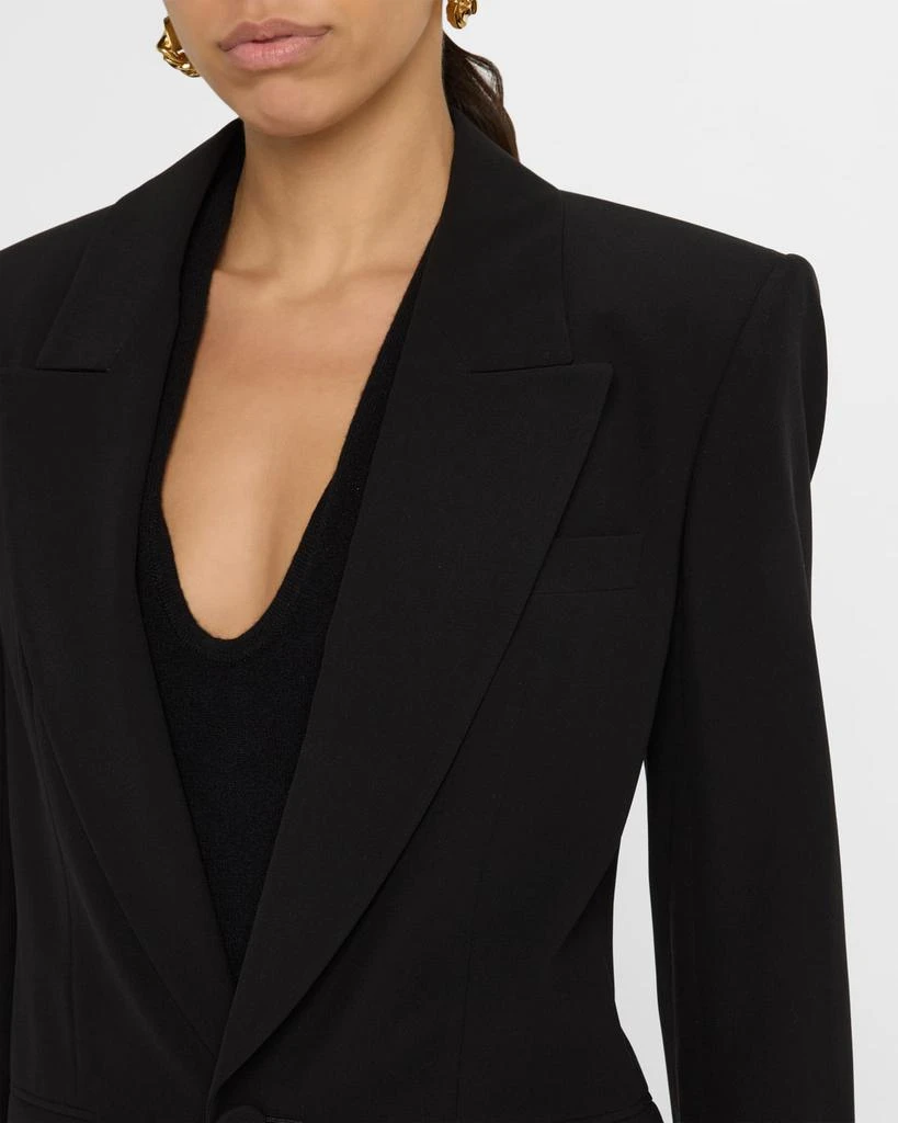 Yves Saint Laurent Oversized Single-Breasted Silk Blazer 5
