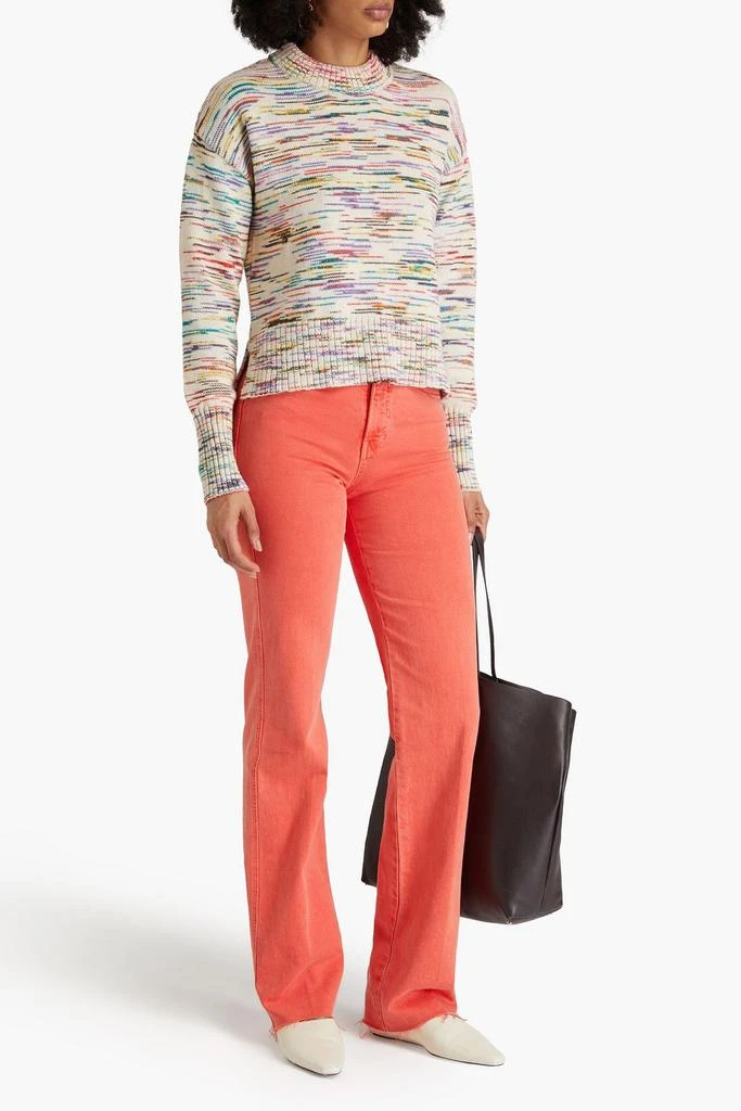 VERONICA BEARD Genora marled cotton-blend sweater 2