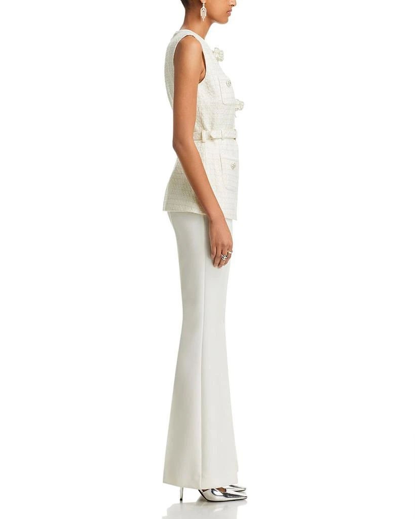 Self Portrait Bouclé Embellished Bow Jumpsuit 5