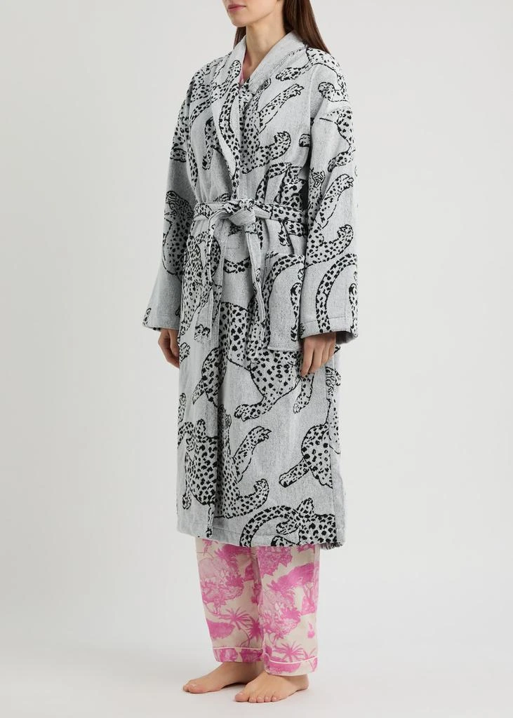 Desmond & Dempsey Jag printed terry-cotton robe 2