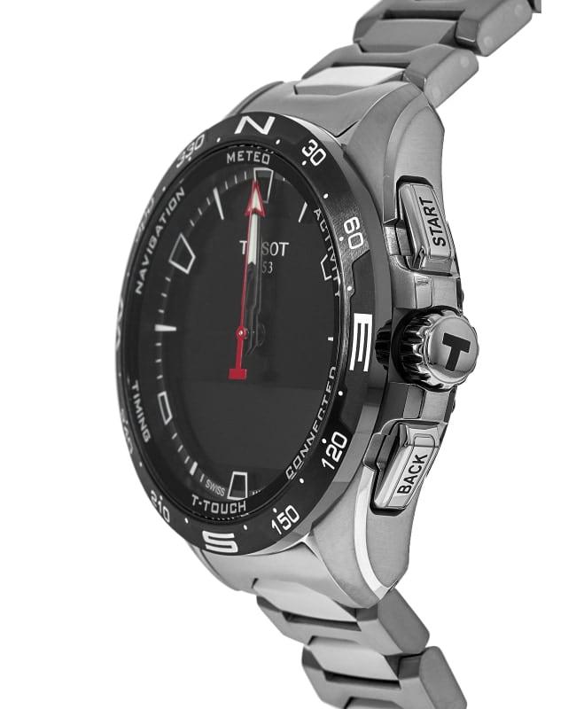 Tissot Tissot T-Touch Connect Solar Black Dial Titanium Rechargeable Men's Watch T121.420.44.051.00