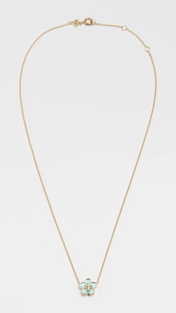 Tory Burch Kira Flower Pendant Necklace 4