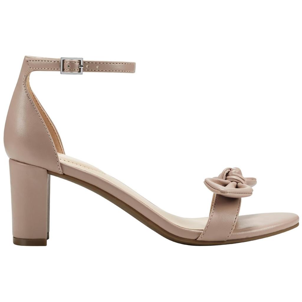 Bandolino Pauli Womens Faux Leather Strappy Block Heels