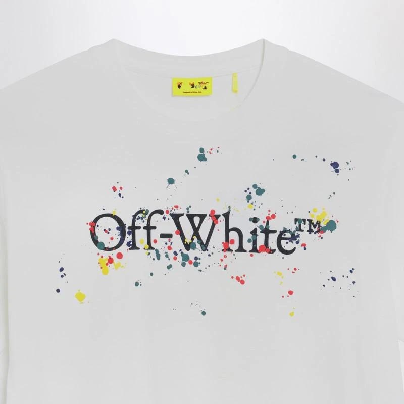 Off-White White Big Bookish Splat Logo T-shirt 3