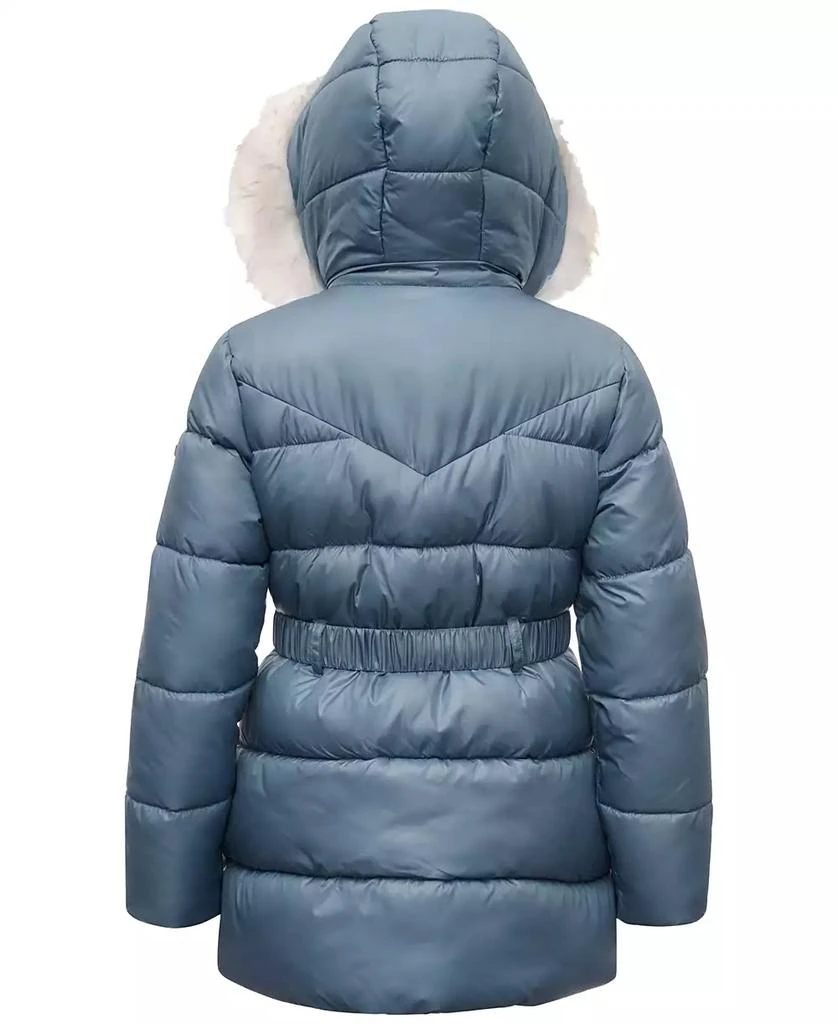 Michael Kors Michael Kors Toddler & Little Girls Belted Stadium Puffer Jacket with Faux-Fur Trim 2