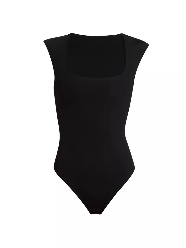 Commando Neoprene Cap-Sleeve Bodysuit 1