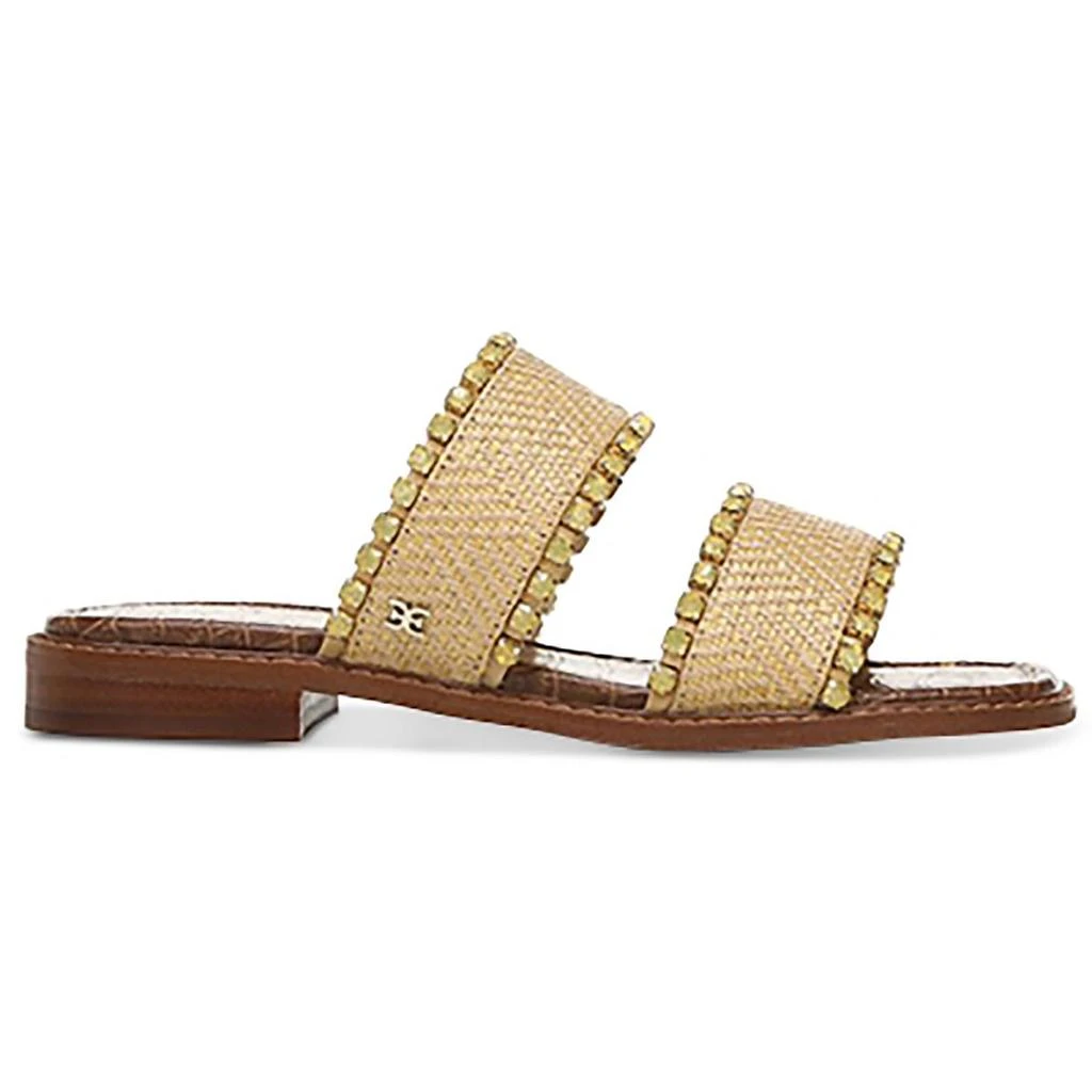 Sam Edelman Hopie Womens Embellished Square Toe Slide Sandals 2