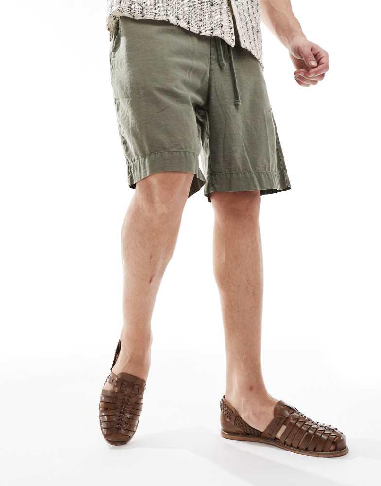 ASOS ASOS DESIGN fisherman sandals in tan leather