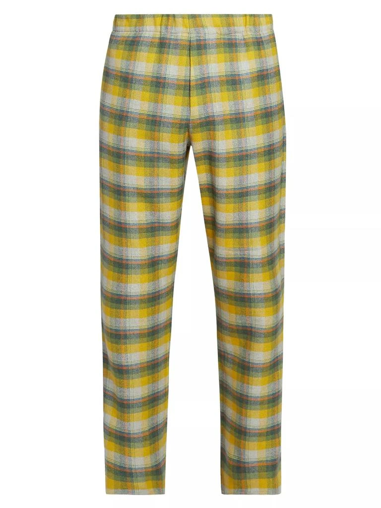 ZEGNA x The Elder Statesman ZEGNA x The Elder Statesman Checked Silk &amp; Cashmere Joggers 1