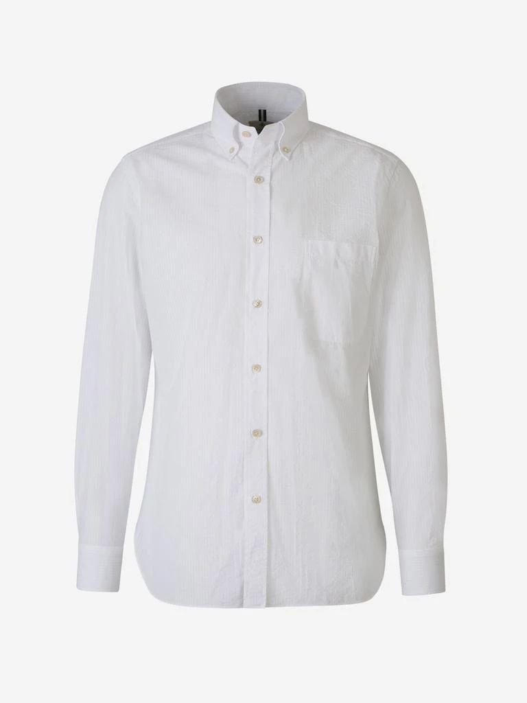 Luigi Borrelli Luigi Borrelli Textured Cotton Dress Shirt 1