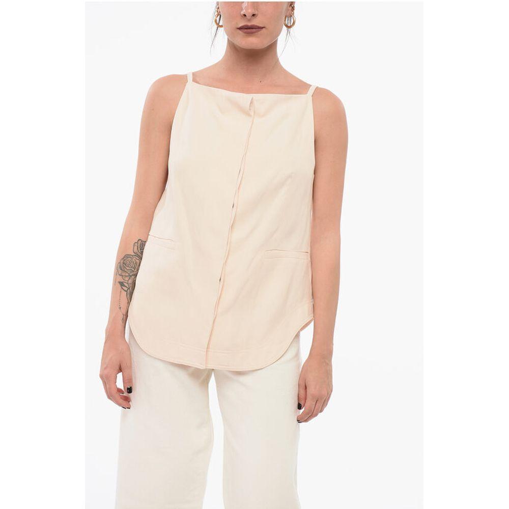 Loulou Studio Linen Blend Sleeveless Women's Top