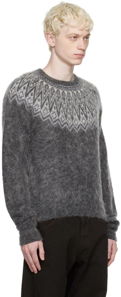 Omar Afridi Gray Nordic Sweater 2