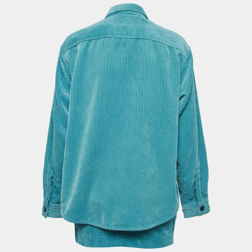 Isabel Marant Isabel Marant Teal Blue Corduroy Madiana Jacket and Melva Skirt Set S/M 2