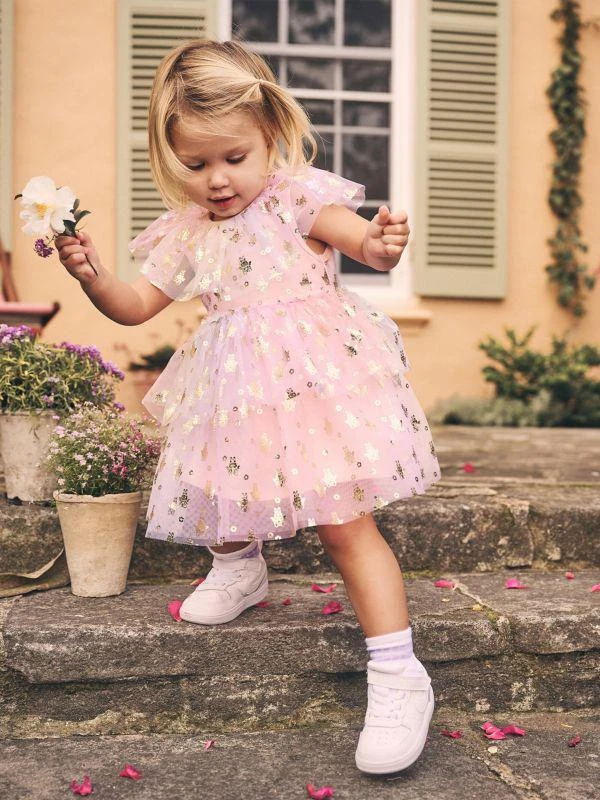 Baby Girl's Memory Lane Fairy Bunny Tiered Party Dress  On Sale Now with  Up to 61% Off | Discover Exclusive Deals & Savings at BeyondStyle   Authentic Huxbaby dresses|Girls|girls|kids with Limited-Time