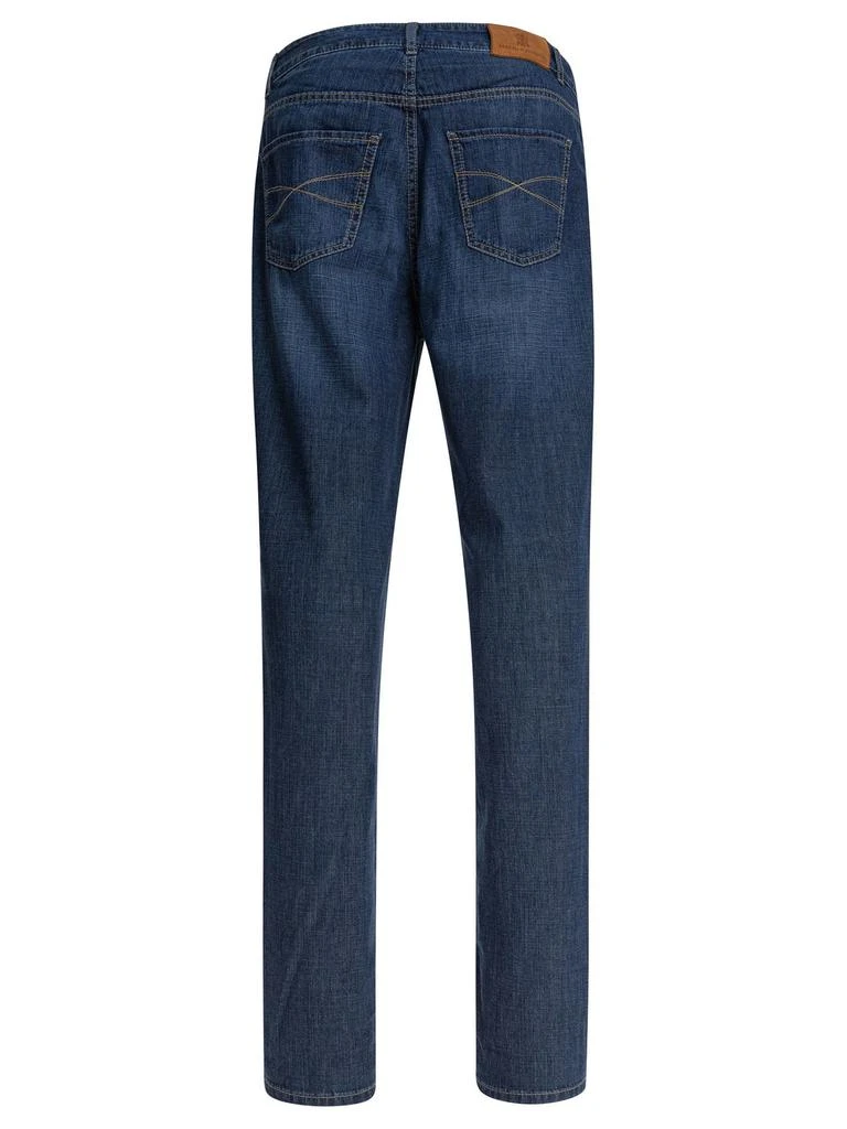 Brunello Cucinelli Brunello Cucinelli Logo Patch Cuffed-Hem Jeans 2