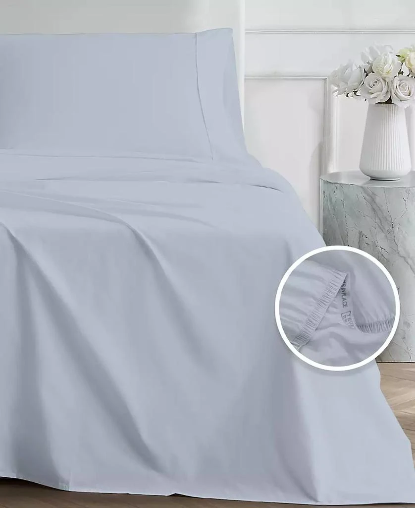Color Sense 300 Thread Count 100% Cotton Sateen 3-Pc. Sheet Set, Twin 4