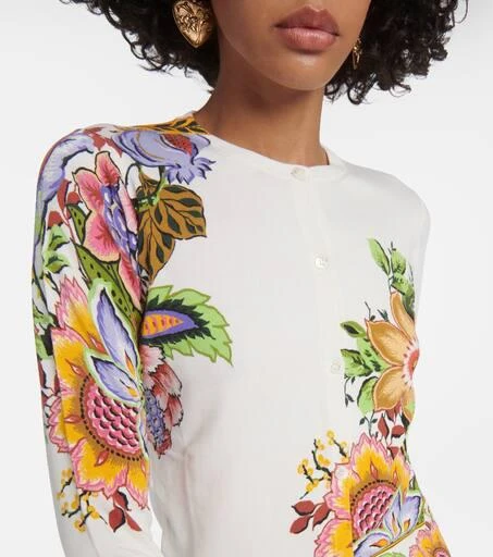 ETRO Floral silk-blend top 5