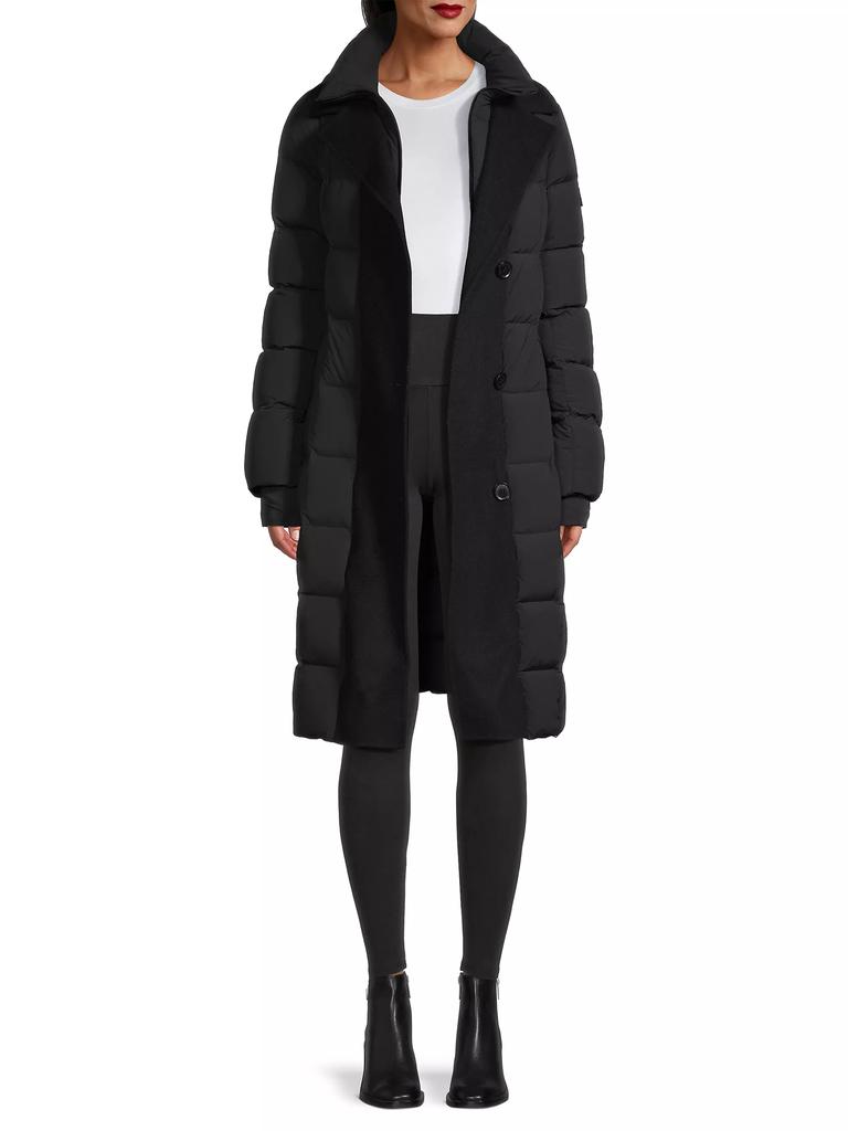 Rudsak Dalya Belted Down &amp; Wool Coat