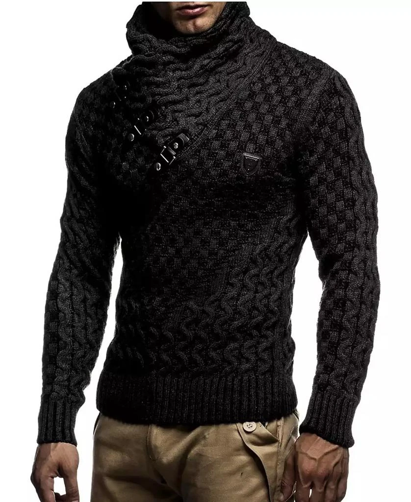 Leif Nelson Men's Chunky Knit Pullover Sweater 4
