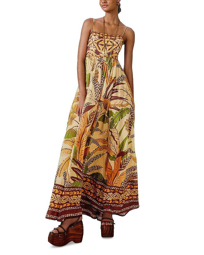 ワンピース FARM RIO Ornament Floral viscose midi dress Farm Rio Ornament Floral viscose midi dress - Dresses