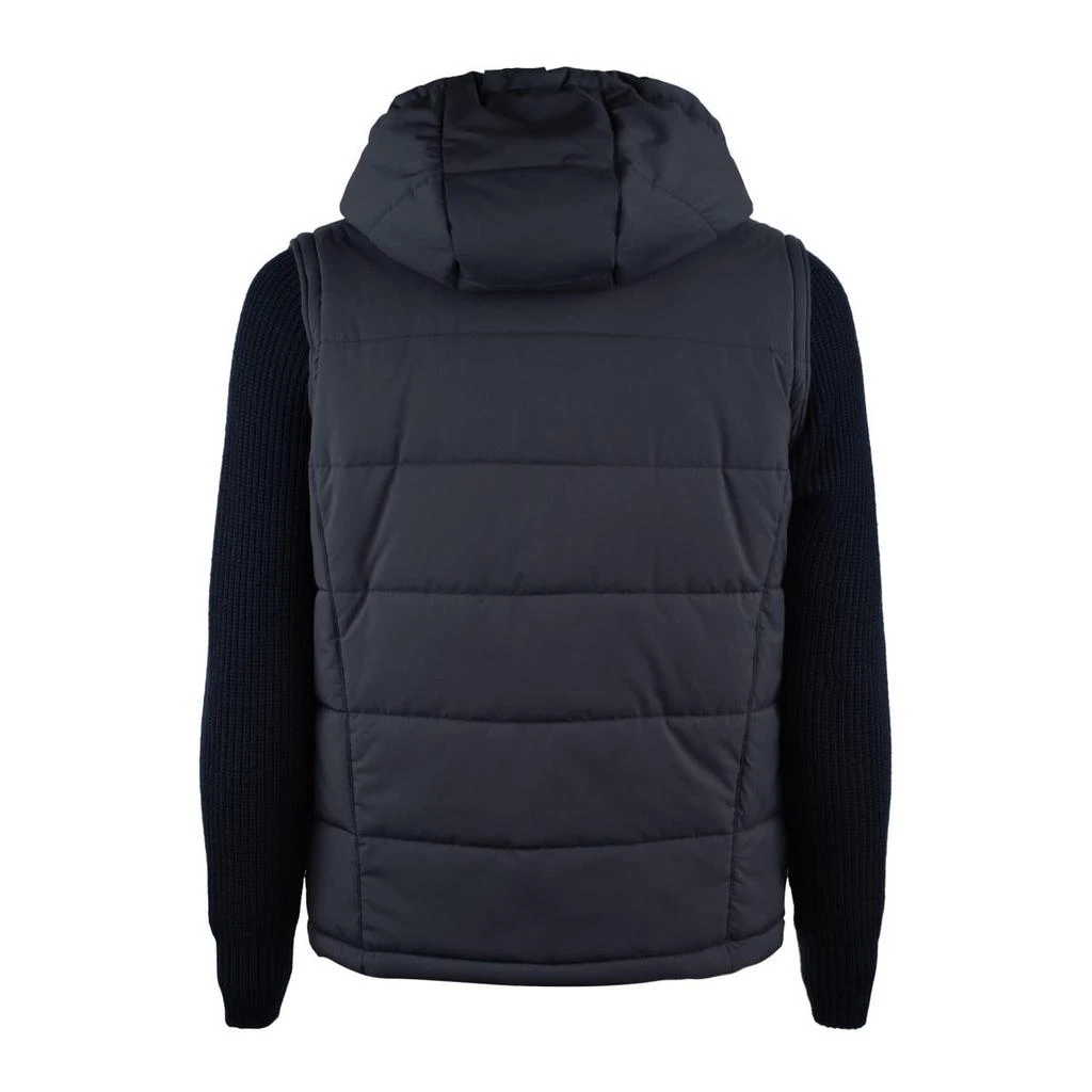 Barba Barba Blue Jacket With Removable Knit Sleeves 2