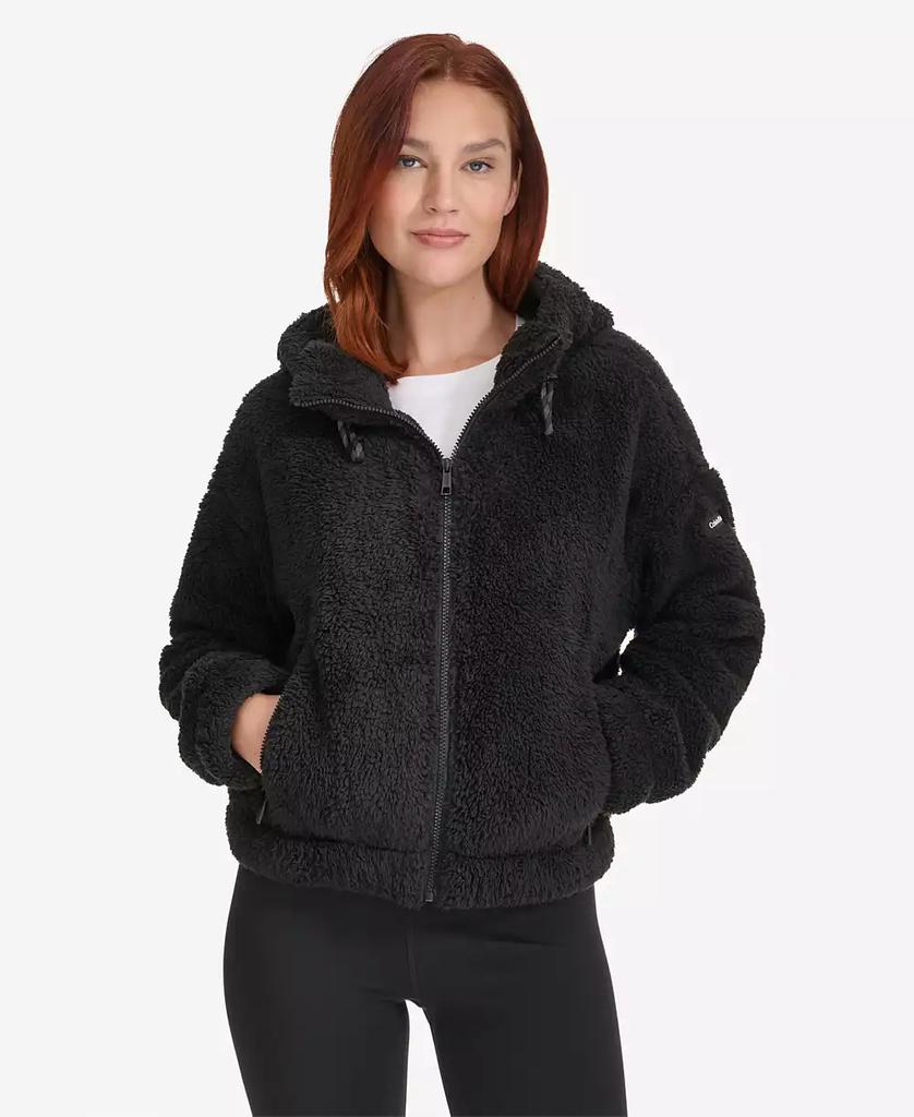 Calvin Klein Women
s Performance Oversized Hooded Sherpa Jacket