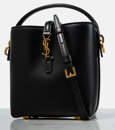 Yves Saint Laurent Le 37 Mini leather bucket bag 6