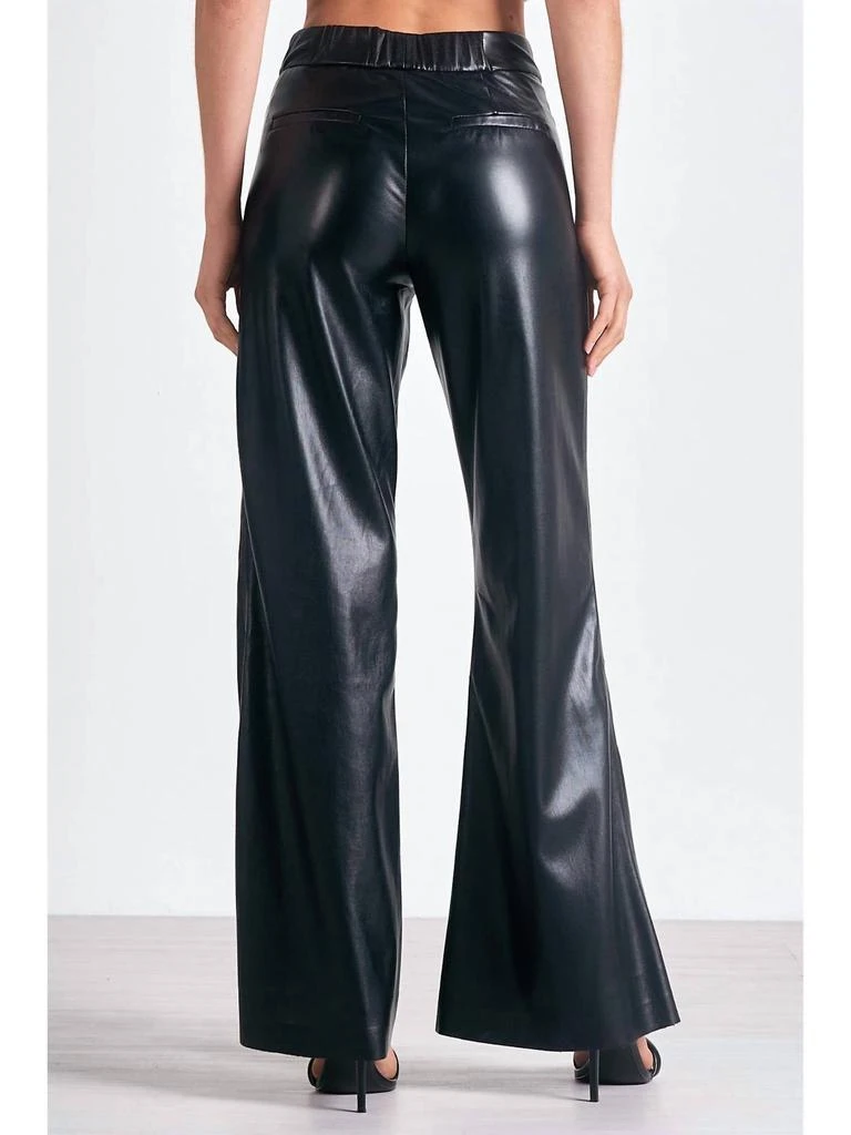 Elan High Waist Flair Leg Pants In Black 3