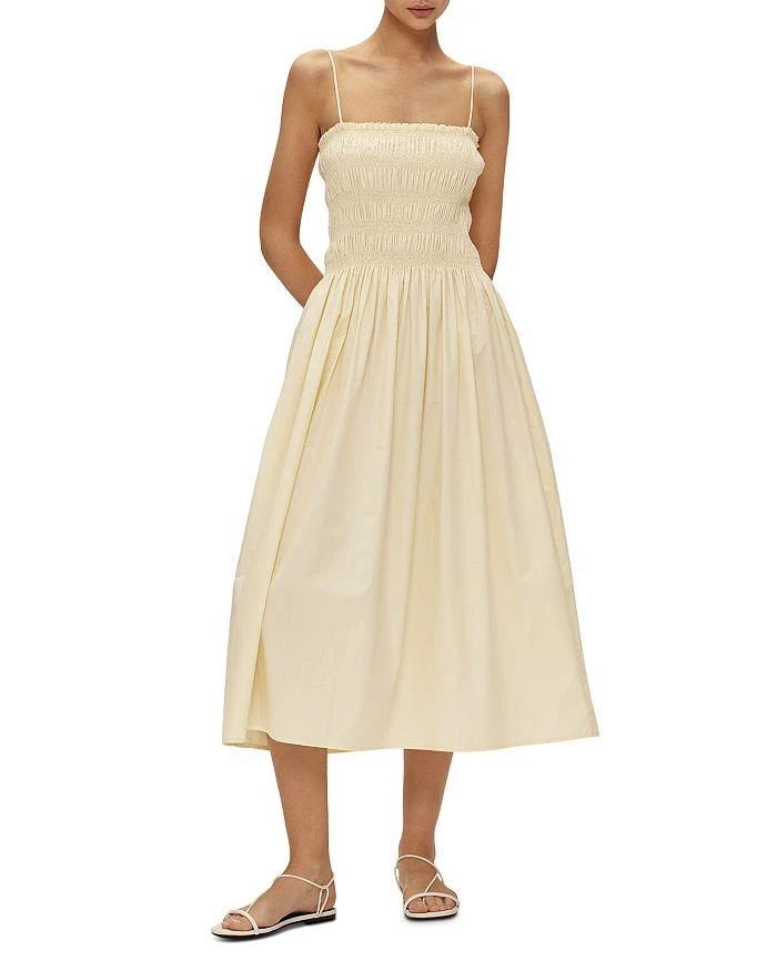 Elodie Elodie Vivian Poplin Smocked Yellow Dress 1