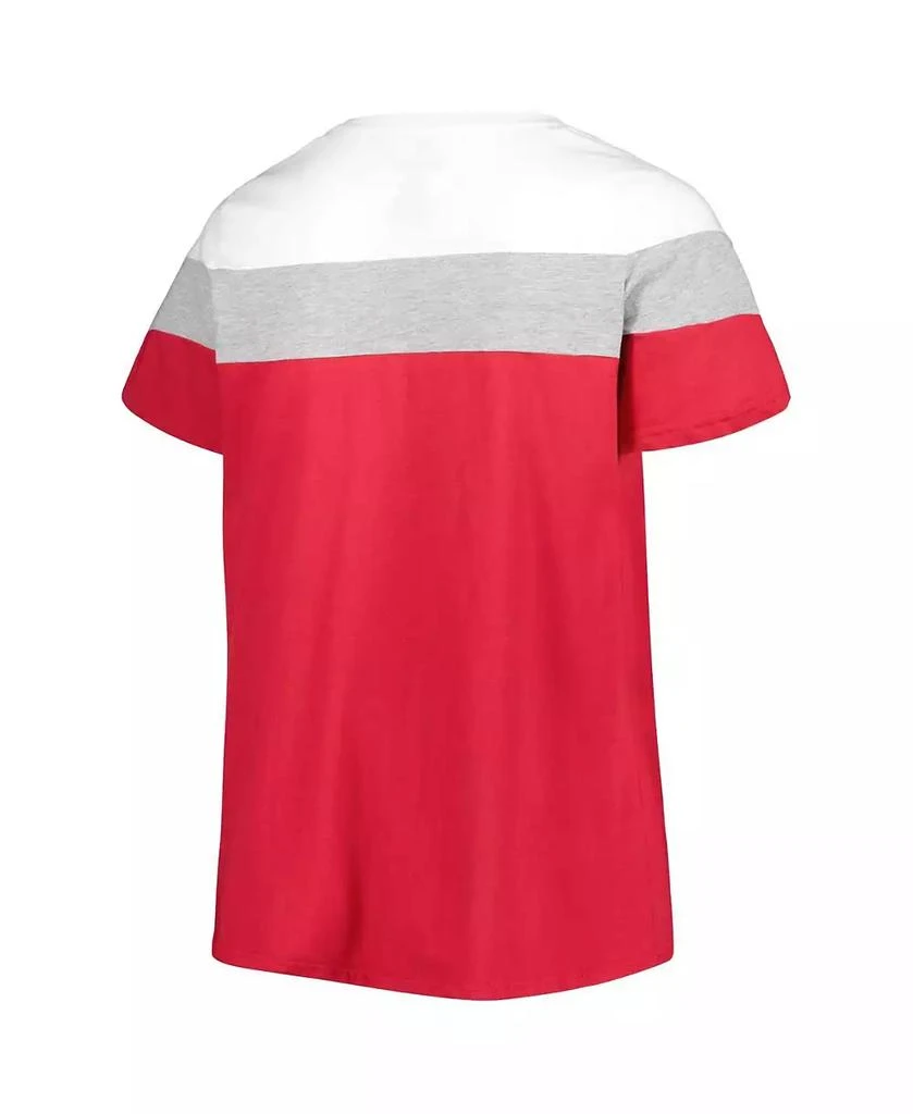 Profile Women's Crimson Alabama Crimson Tide Plus Size Split Body T-shirt 3
