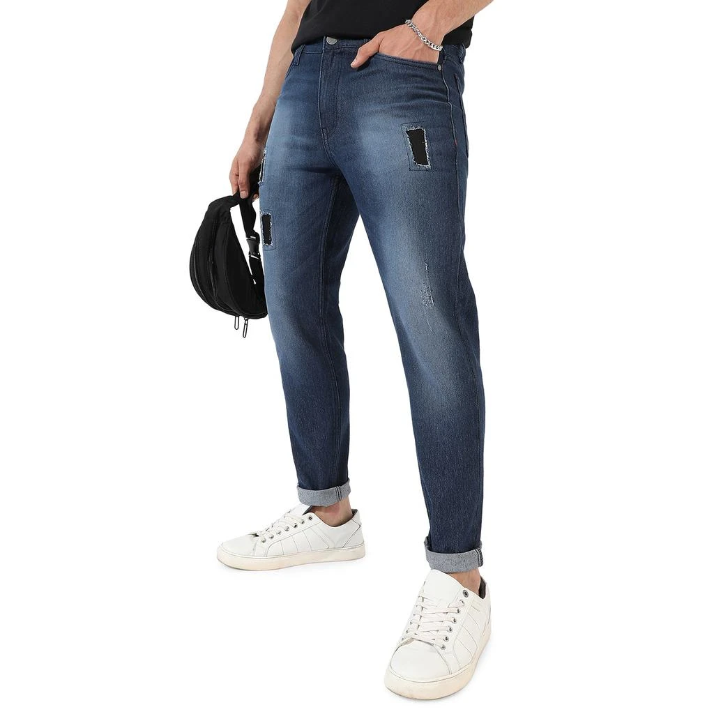 Campus Sutra Men's Dark-Washed Denim Jeans 1