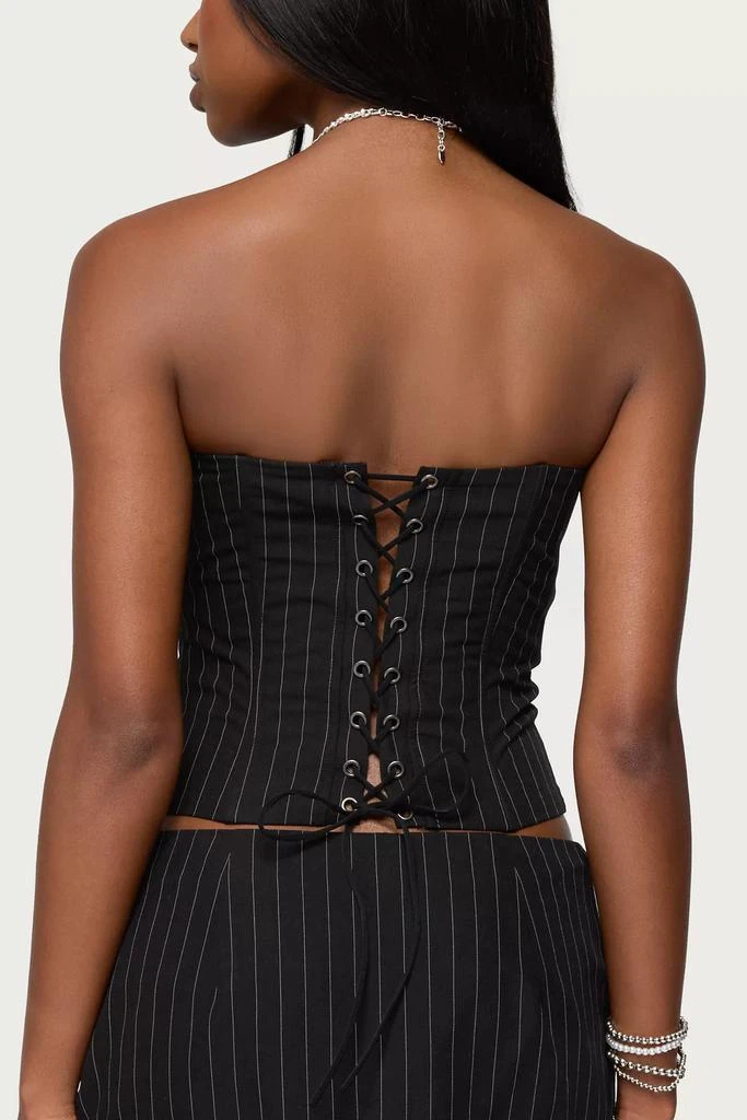 Edikted Edikted Maeve Pinstripe Strapless Corset 5