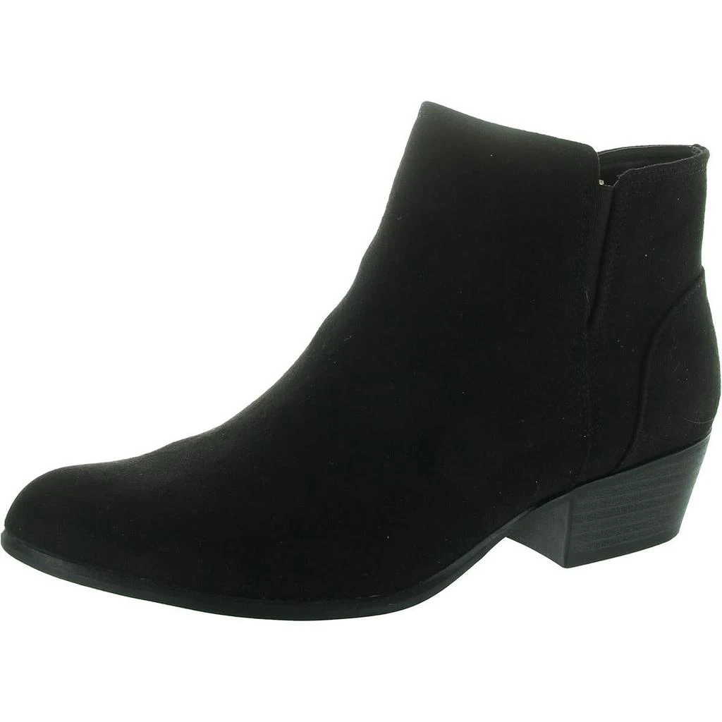 UNIONBAY Tavia Womens Zipper Faux Suede Booties 1