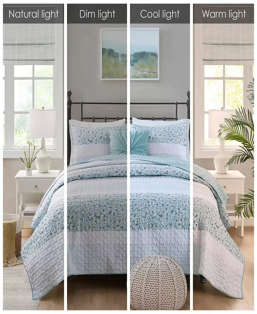 Macy's Caralie Seersucker 4 Piece Quilt Set 24