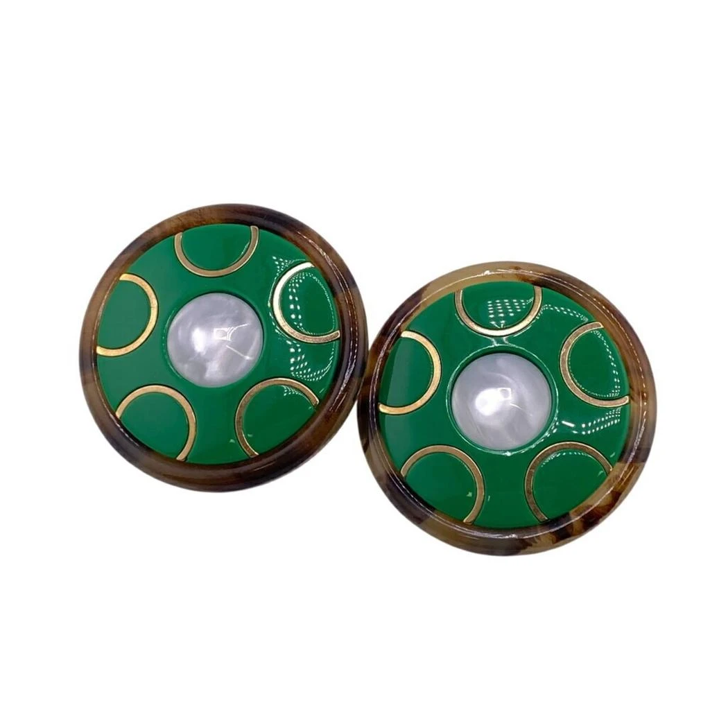 Miu Miu Resin Clip Earrings (Pre-Owned)