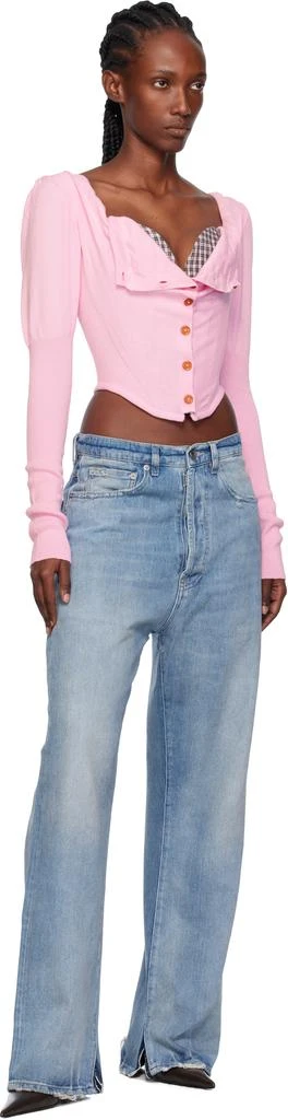 Vivienne Westwood Pink Bea Corset Blouse 5