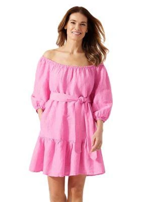 Tommy Bahama Bahama St Lucia Off The Shoulder Tiered Dress 1