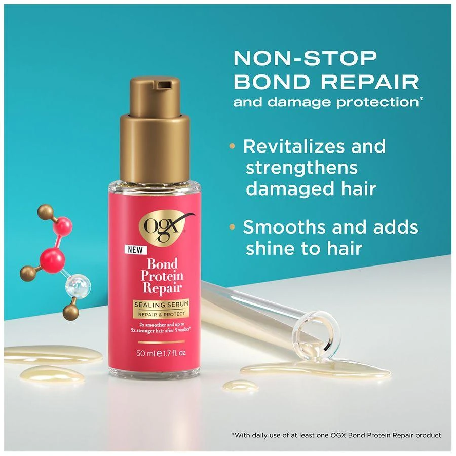 OGX Protect Bond Protein Repair Sealing Hair Serum 3