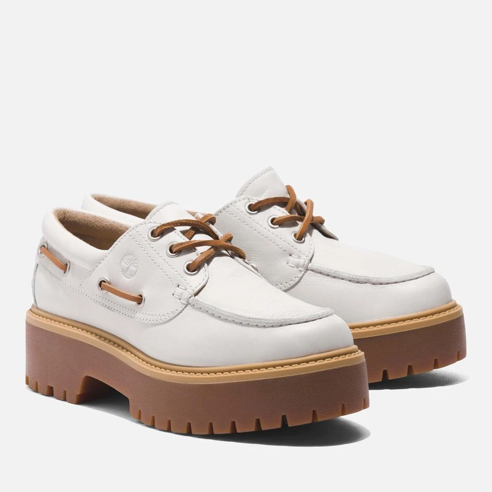 Timberland TIMBERLAND WOMEN'S STONE STREET LEATHER BOAT SHOES 2
