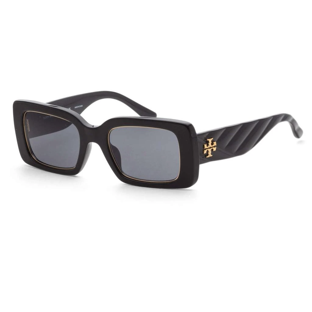 Tory Burch Tory Burch Women's Black Rectangular Sunglasses 1