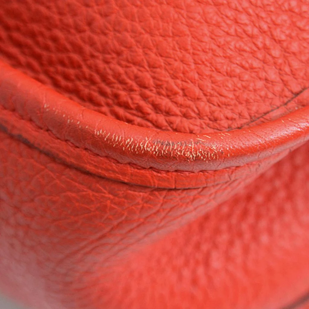 Hermes Hermes Red Leather Evelyne II PM Crossbody Bag 3