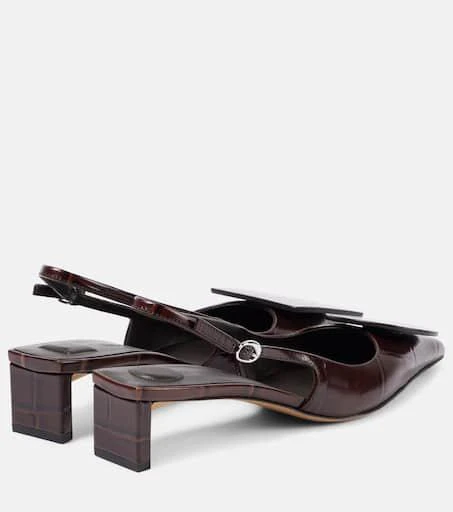 Jacquemus Duelo 40 leather slingback pumps 2