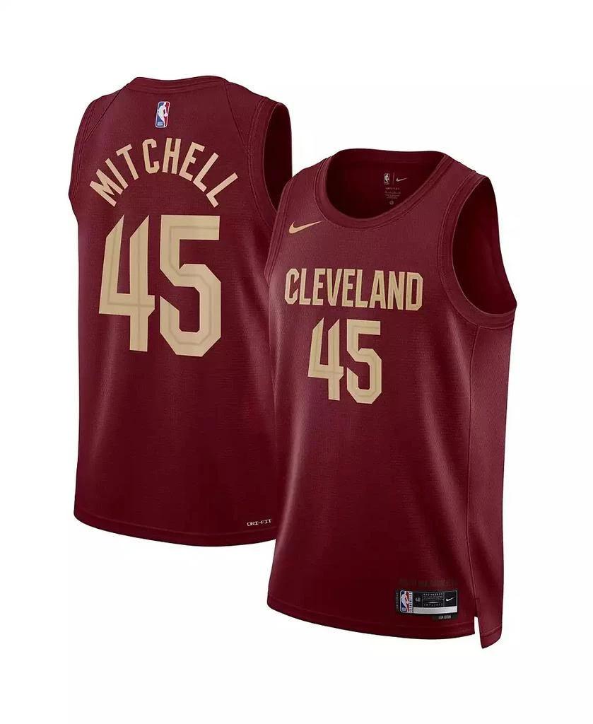 NIKE Men's and Women's Donovan Mitchell Cleveland Cavaliers Swingman Jersey 1
