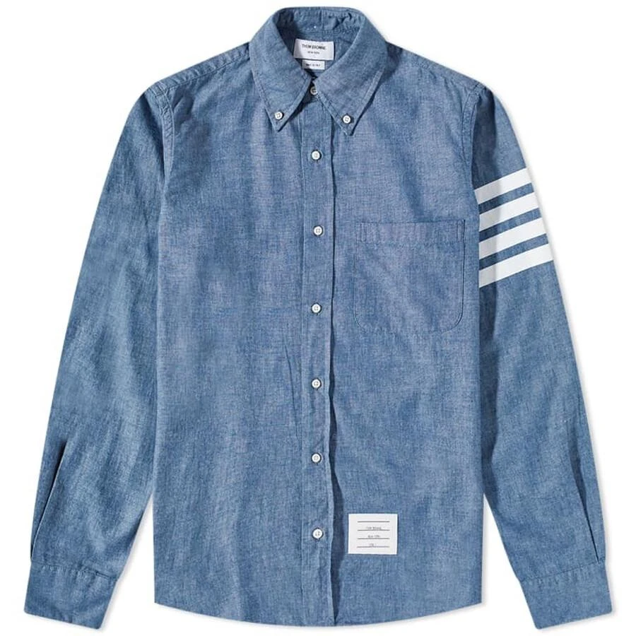 Thom Browne Men's Chambray 4-Bar Shirt 1