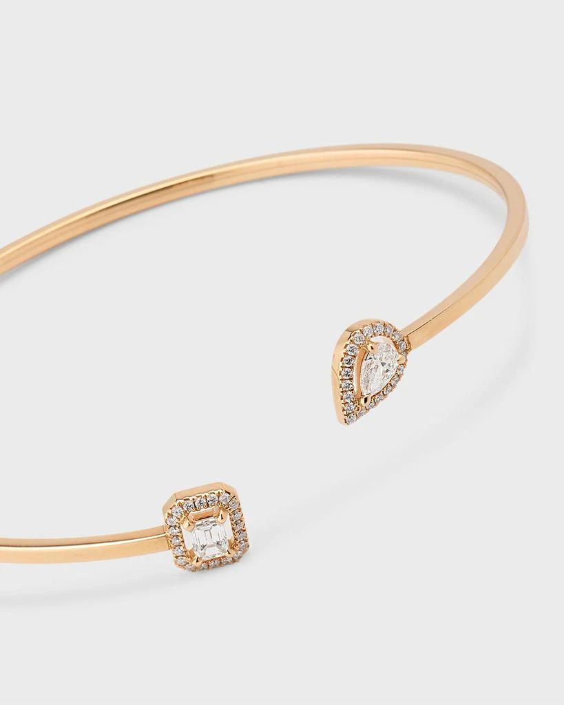 Messika My Twin Toi & Moi 18K Rose Gold Diamond Bangle Bracelet 4