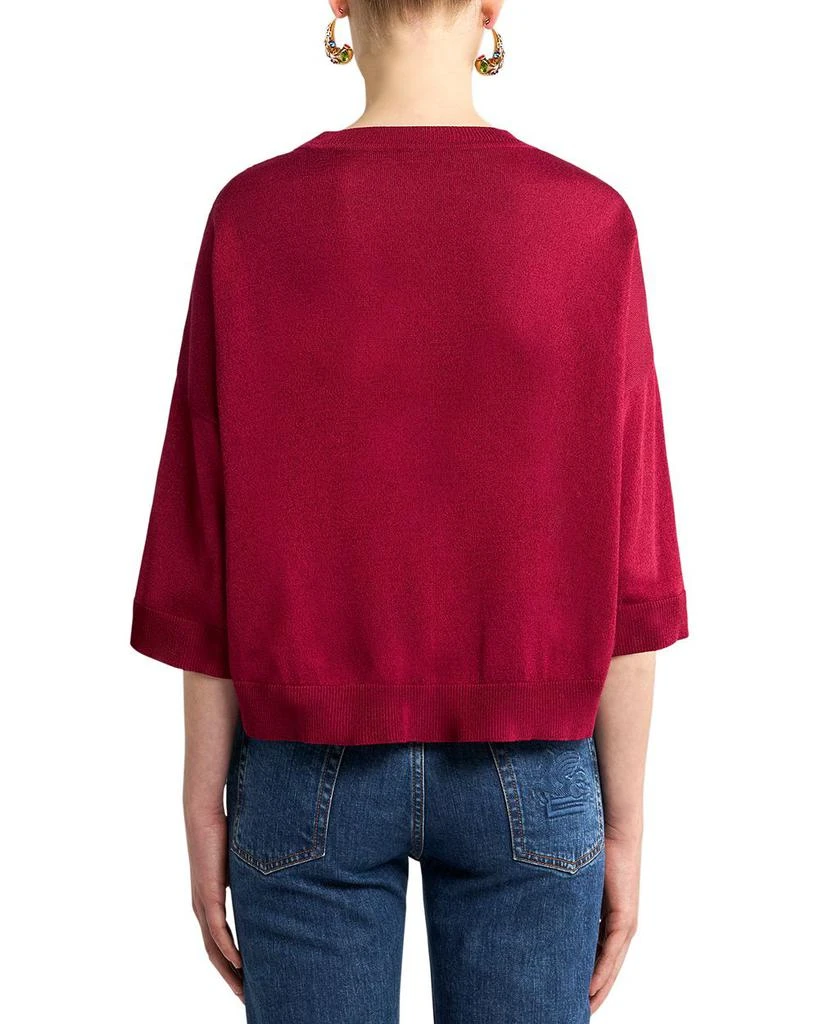 ETRO Silk Panel Sweater 2