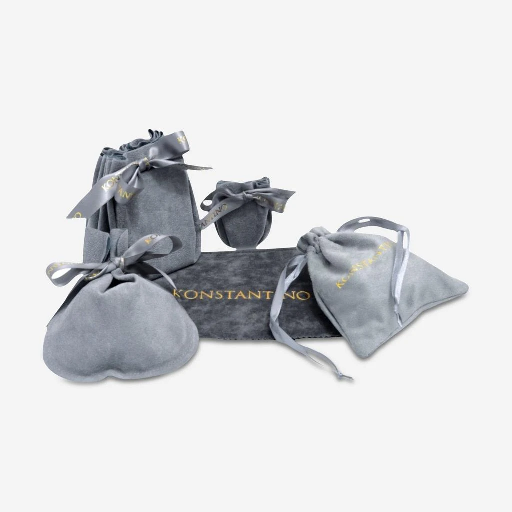 Konstantino Konstantino Dome Sterling Silver 
18k Yellow Gold Stud Earrings SKKJ709-130-copy 3