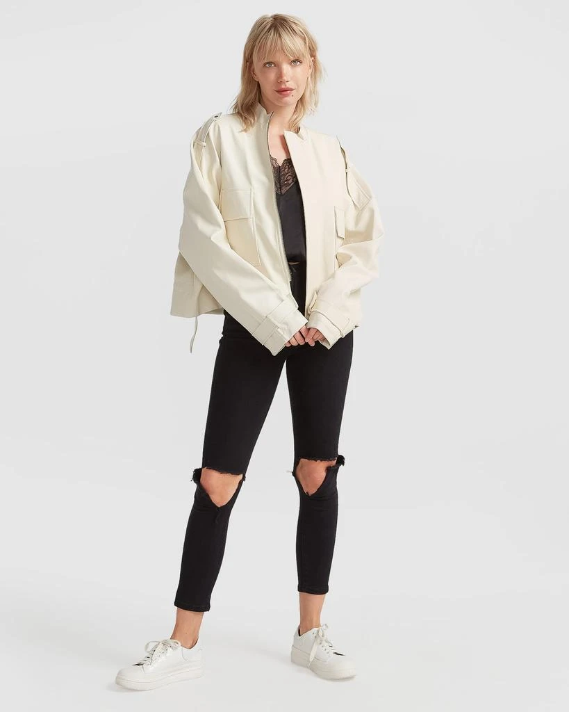 Belle&Bloom Reload Draped Leather Look Jacket 6