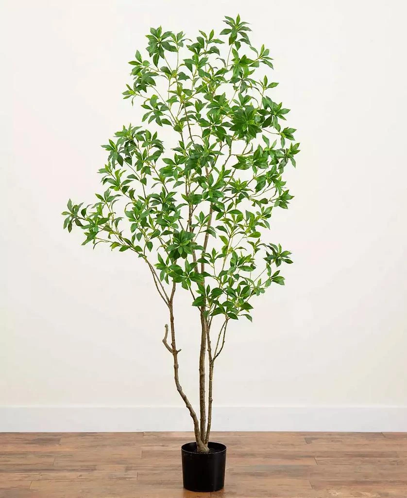 NEARLY NATURAL 7ft. Artificial Minimalist Japanese Pieris Tree with Real Touch Leaves 6