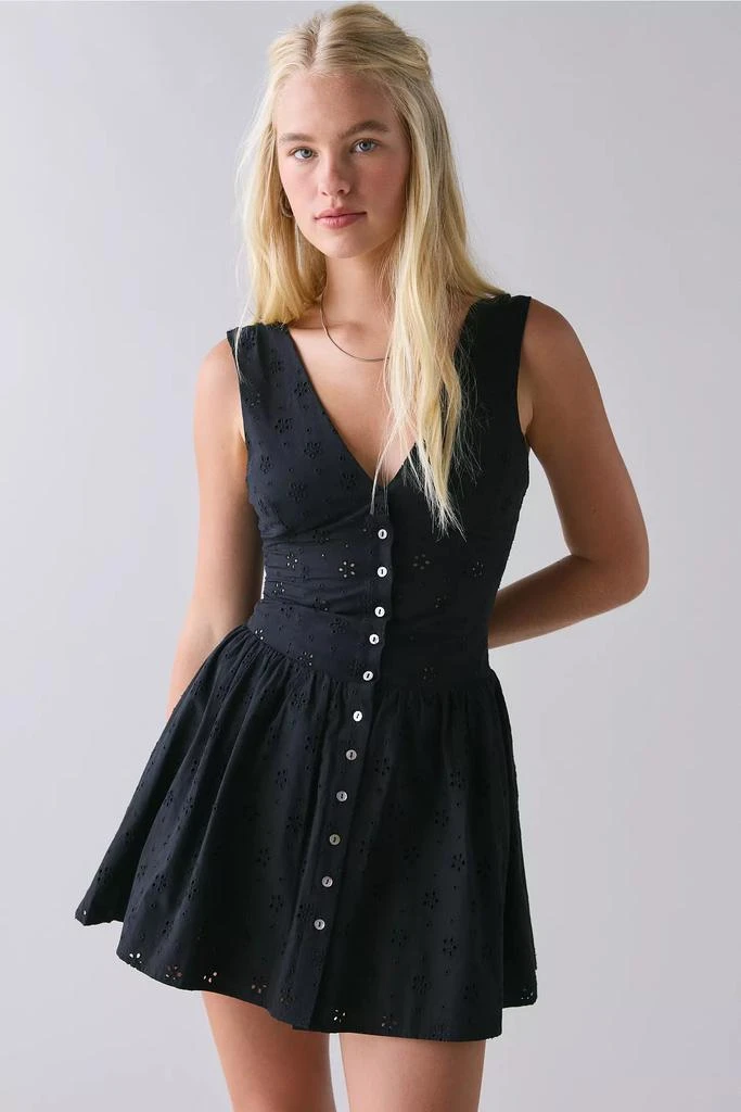Frankies Bikinis Marley Eclipse Cotton Eyelet Lace Mini Dress  On Sale Now  with Up to 69% Off | Discover Exclusive Deals & Savings at BeyondStyle   Authentic Frankies Bikinis womens|Dresses|Women's with